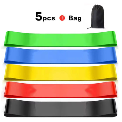 Resistance Bands for Working Out, Elastic Exercice Loop Bands,Yoga Starter Set of Stretch Bands for Booty Legs,Pilates Flexbands