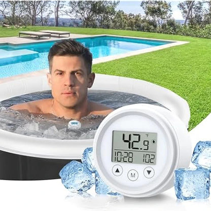 1pc Ice Bath thermometer Cold Plunge IPX7 waterproof multifunction ice bath with countdown exercise timer clock alarm high accur